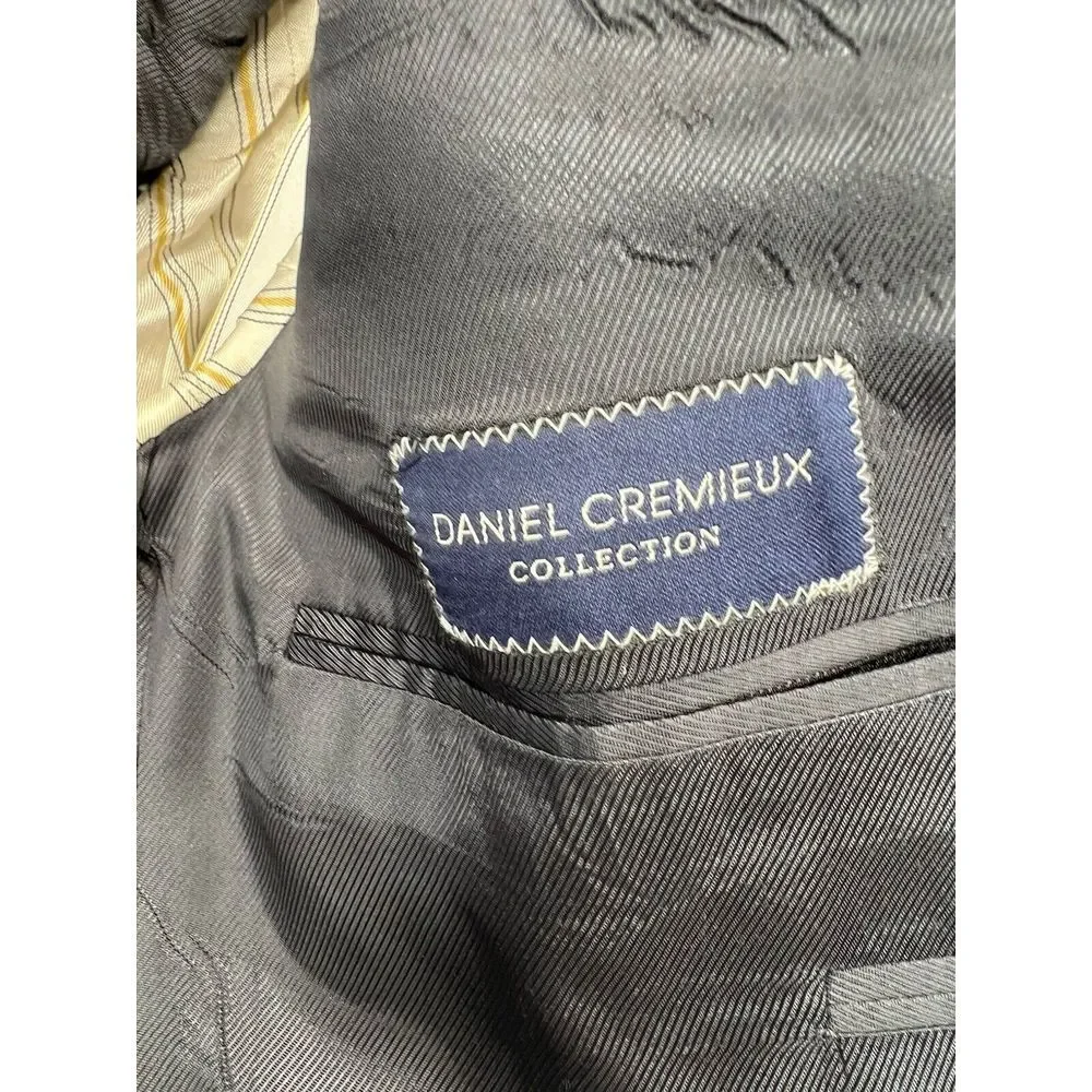 Daniel Cremieux Performance Loro Piana 44S Blue Sports Coat Blazer‎ Stripe ITALY